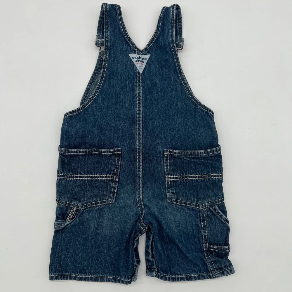OshKosh B'gosh Baby Denim Shortalls Jean Overalls 24 Months The Genuine Article